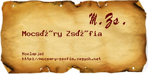 Mocsáry Zsófia névjegykártya
